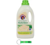 1 savon à lessive Chanteclair au musc blanc - Idéal pour le nettoyage en douceur des tissus 27 lavages - 1500 ml + porte-clés Beni Culinari gratuit