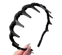 1. Serre-tête antidérapant en résine pour femme, gym, yoga, soins de la peau, prise en main sûre, bandeau élastique fin, multi-usages, couleurs légères, antidérapant et dentelé