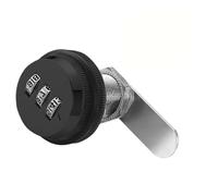 1 serrure à combinaison à 3 codes numériques, en alliage de zinc, for caravanes, camping-cars, bateaux
