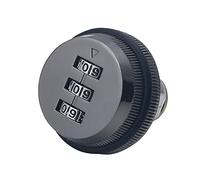 1 serrure d'armoire à combinaison à 3 chiffres - Serrure de sécurité sans clé for armoires, tiroirs, boîtes aux lettres et plus encore.(Iron Grey)