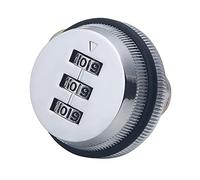 1 serrure d'armoire à combinaison à 3 chiffres - Serrure de sécurité sans clé for armoires, tiroirs, boîtes aux lettres et plus encore.(Silver)