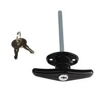 1 serrure de porte de garage antirouille avec 2 clés pour garages, abris de jardin, caravanes, camping-cars pour châssis, porte d'armoire