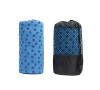 1 serviette de yoga chaude antidérapante, tapis Pilates, couverture absorbant la transpiration, méditation portable for le fitness, sport, l'entraînement et les voyages(Blue)