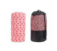 1 serviette de yoga chaude antidérapante, tapis Pilates, couverture absorbant la transpiration, méditation portable for le fitness, sport, l'entraînement et les voyages(Pink)