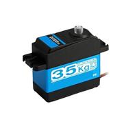 1 servo numérique professionnel haute vitesse 25 kg 35 kg avec engrenages en acier inoxydable pour voiture robotique RC (DS3235 Pro -180)