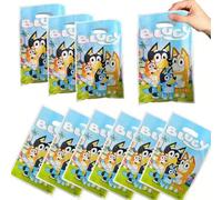1 set/10 pièces Nouveaux sacs cadeaux combinés pour la fête d'anniversaire de Bluey, sacs cadeaux en film d'aluminium avec motifs de Barbie, de dessins animés et d'animaux. Parfaits pour les fêtes, le