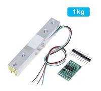 1 Set 1kg Capteur de poids de Module de la cellule de charge HX711 AD capteur de poids balance électronique capteur de pression de pesage en alliage d'aluminium pour Arduino