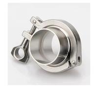 1 Set 2'' Flange Pipe 51mm Weld Ferrule + 64mm Tri Clamp + Silicone Gasket Stainless Steel SUS304 Tri Clamp