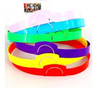 [1 set - 2 pièces/6 pièces/61 pièces] - "Qui suis-je" Serre-tête en plastique réglable et coloré, 6 couleurs, convient pour le jeu de rôle en classe et les activités de fête familiale, accessoires pou