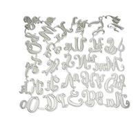 1 Set 26 Capital & Minuscules Alphabet Métal Dies Lettres Matrices Coupantes Scrapbooking Embosser Dies Couper Pochoirs Cartes Bricolage