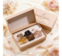 1 Set 3x30ml/Set Boîte Cadeau de Parfum Sans Flamme aux Senteurs Crémeuses et Dessert, Combinant des Senteurs Crémeuses et Dessert, Spray Parfum, Désodorisant, Fournissant un Parfum Durable, Ce Produi
