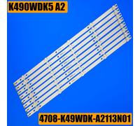 1 set - 8 pcs Bande de rétroéclairage LED pour TV LG, 5 lampes, 49 "", 49LK5400BUA, K490WDK5, A2, K490WDK5LZ350A100K, K490WDK5L8350A100K, 4708-K49WDK-A2113N01 ""Nipseyteko®