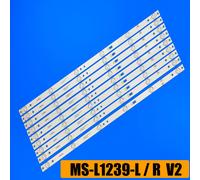 1 set - 9 pcs Bandes de rétroéclairage LED pour JVC LT-55N776 AKTV CTV5584-UHD-SMART-CURVED CTV554T UHD CTVcape T DU55100055JP MS-L1239-R MS-L1239-L V2 ""Nipseyteko®