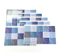1 Set 90 Pcs Onglets Bible Index, Autocollants Dorés Anglais, Étude Ancien Nouveau Testament, Bleu Blanc
