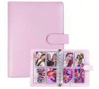 1 set Album photo multifonction en PU format A5, rechargeables avec anneaux pour photos, billets, cartes, journal de planification quotidienne. Idéal pour le bureau, l'école, les voyages, les cadeaux.