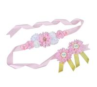 1 Set Baby Shower Sash for Mommy Badge with Cute Pin & Flower Crown Baby Shower Decorations For Grossancy Access