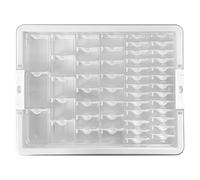 1 Set Bead Storage Solutions comprend 50 conteneurs de rangement de perles amovibles transparents avec couvercle fermé, boîte d'organisateur en plastique pour les bijoux en cristal nail art
