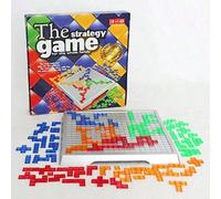 1 set Blokus, le jeu de puzzle intellectuel, version anglaise. Jeux de fête pour la famille, pour 2 ou 4 joueurs Multicolore - Quatre personnes,Multicolore-DoubleABS