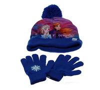 1 Set Bonnet et Gant Sublimation - La Reine des Neiges - Frozen - 2 Coloris (Bleu)