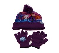 1 Set Bonnet et Gant Sublimation - La Reine des Neiges - Frozen - 2 Coloris (Violet)