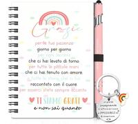 1 Set Cadeaux De Thanksgiving Pour Enseignant Carnets De Poche Avec Stylo Et Porte-Clés Cahiers De Notes Avec Des Phrases De Remerciement Cadeaux De Fin D'études Pour Enseignants Professeurs