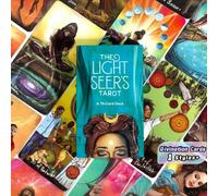 1 SET Cartes de tarot "The Light Seer's Tarot", 78 cartes oracles, Light Seeker, Explorez-vous, Divertissement de festival, Décoration de la maison, Accessoires magiques, Convient aux débutants Taille