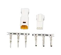 1 set connecteurs automobiles JST02R-JWPF-VSLE 2/3/4/6/8 Broyez les connecteurs imperméables mâles et femelles (Color : 1 Set JST-3 Pin)