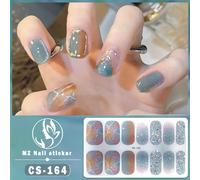 1 set d'autocollants d'art créatif pour les ongles - imprimés animaux, fleurs, dégradé, paillettes, carreaux, couleurs rétro et plus de designs, parfait pour la manucure quotidienne, les fêtes et les