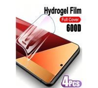 1 set de 4 films de protection d'écran hydrogel haute définition antichoc pour téléphones Android compatibles avec Galaxy S26 A57 A37, 15T Poco X7 Pro/Note 15, 17 Pro Max 16, Honor X9D et plus. Cadeau