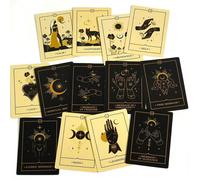 1 set de 44 pièces Cartes d'oracle de la voix des âmes, jeu de cartes de tarot vintage, tarot pot, cartes de pleine conscience Papetier