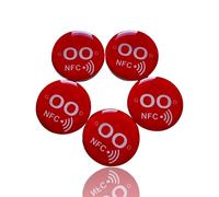 1 set de 5 pcs. Aimant NFC on metal Sticker à appliquer également sur le métal