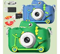 1 set de 6 pièces Appareil photo numérique pour enfants, écran IPS Full HD 1080p, autoportrait, 32 Go de stockage, modes de prise de vue personnalisables. Cadeau de Noël/Fête des enfants/anniversaire