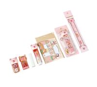1 set de boîtes cadeaux d'apprentissage Specener Stationery Set Eraser Ruban correcteur Règle Colle Notes Fournitures scolaires