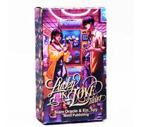 1 set de cartes de tarot "Lucky In Love", 78 cartes de divination de l'amour romantique avec guide, cartes de tarot pour débutants Papetier