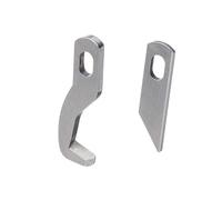 1 set de couteaux, 1 lame supérieure et 1 lame inférieure pour machine à coudre Overlock 788, Dorina 710, New Life 1151 K, New Life 1131 K (argent)