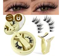 1 set de faux cils magnétiques, comprenant un miroir et un applicateur de cils, sans colle nécessaire, faux cils de vison chat avec pinces, outil de beauté idéal pour les voyages, convient aux formes 
