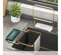 1 set de filtre de vidange de l'évier de cuisine haut de gamme - panier de filtre pliable vertical avec passoire de vidange en maille jetable, piège efficacement les débris alimentaires et facile à ne