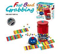 1 set de jeu de fête portable manuel avec des perles colorées et un système de capture de balle, convient pour les anniversaires, Noël, Pâques, le Nouvel An, les fêtes familiales et entre adultes. San