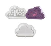 1 set de lampe en forme de silhouette de nuage - En silicone - Cadeau créatif pour l'artisanat et la romance - Pour la décoration de la maison - En silicone réutilisable