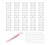 1 Set De Manucure, 120 Points De Présentation Des Ongles, 128 Rubans À Ongles Double Face, 1 Pince À Épiler Coudée, Adapté À La Manucure À Domicile Et À La Manucure En Salon