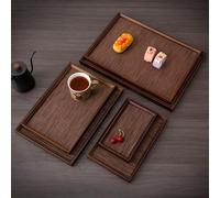 1 set de plateau et set de sets de table en bois, set de plateaux de luxe marron, plateau à thé, plateau de service 41*29cm,22*13 cm,37*26cm,28*19 cm,33*22 cm,44*32cmUnicoloreBambou