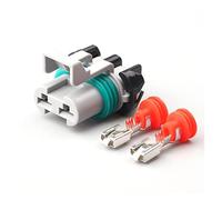 1 Set Delphi Ducon 2 broches Raim du réservoir d'eau Radiateur Connecteur Connecteur Toy~ta Carte Capteur mâle Prise féminine 15363993 15363990 (Color : Svart, Size : 1 set of female)