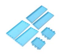 1 Set DIY Crafts Domino Storage Box Epoxy Resin Mold Container Silicone Mould Baking Mold Pan