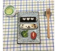 1 SET DIY rice ball mold cat sushi roll rice mold set cartoon seaweed rice bento molds sushi molds Punch Onigiri Mould
