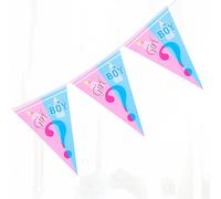 1 set Drapeau Tirant en Papier, Drapeau Suspendu avec Graphique de Lettre Moderne pour la Décoration Intérieure, Fête de Révélation du Sexe, Noël Taille Unique,Paquet de trois,paquet de cinq,10 pièces