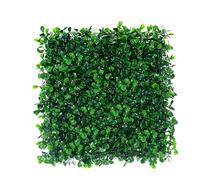 1 Set En Plastique Paysage Simulation Pelouse Plantes Vertes 25x25cm Plante Artificielle Murs Feuillage Haie Herbe Tapis Verdure Panneaux Clôture