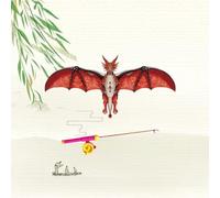 1 Set Enfants Vif Dragon Bat Serpent Facile À Voler Phoenix Cerfs-Volants pour Enfant en Plein Air Plage Parc Débutant Mini Canne À Pêche Cerf-Volant