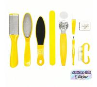 1 set Ensemble de pédicure pour le massage des pieds, Lime à pied, Kit d'outils pour les pieds 10 en 1 Exfoliant Soins des pieds Élimination des callosités, Râpe, Brosse à pied Outil pour éliminer la