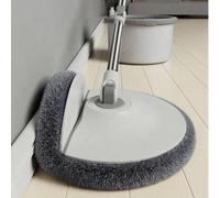 1 set, Ensemble de seau et de vadrouille rotative ménagère avec chiffon de vadrouille, vadrouille rotative ménagère pliable créative, lavage des mains sans les mains, vadrouille à épousseter, humide e