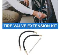 1 Set Extension De Valve De Pneu En Cuivre À 180 Degrés Avec Tige De Valve Flexible De 300mm Pour Voiture Moto Camping-Car Camion Vélo
